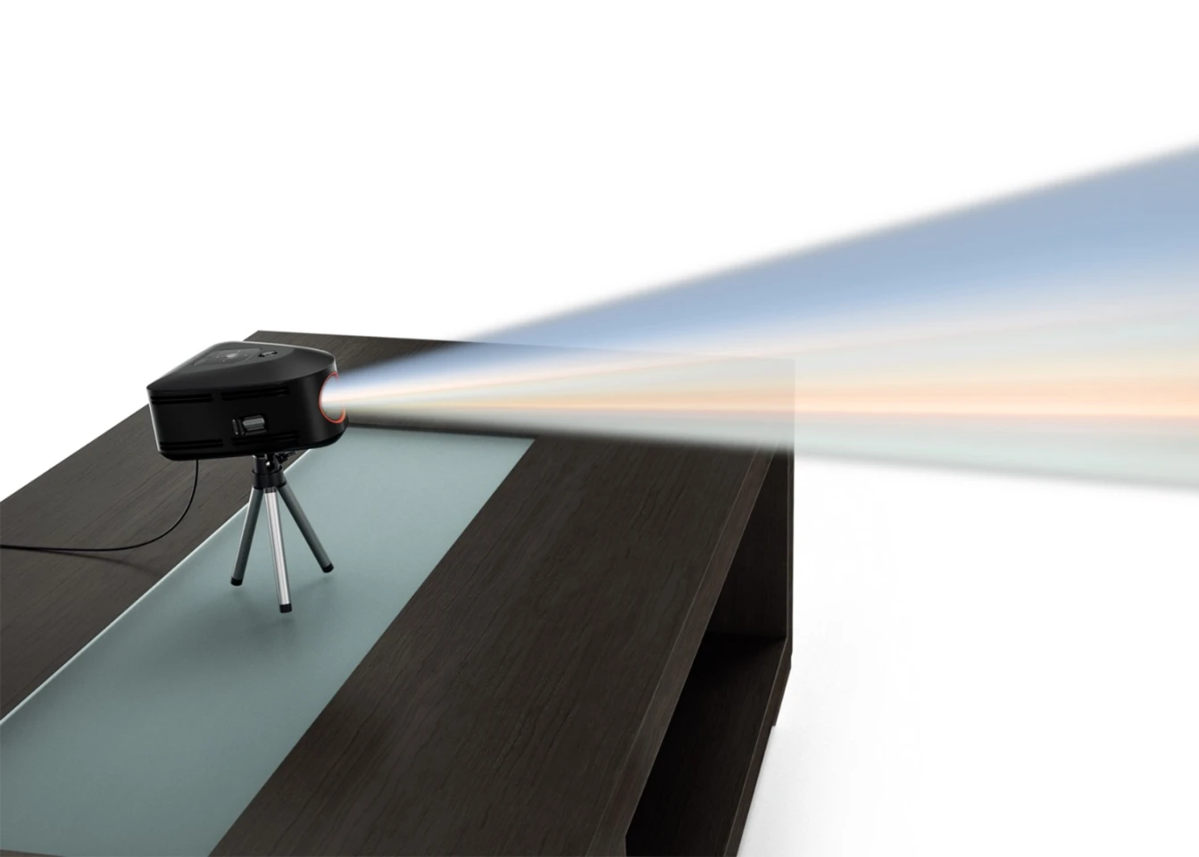 Video can be beamed at a resolution of 720p