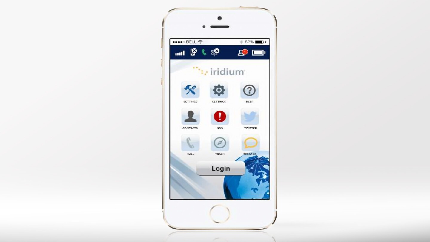The Iridium Go connects to your iOS or Android device via a companion app