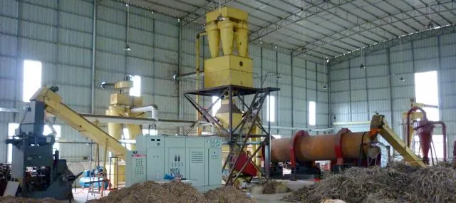 The Green Log processing plant