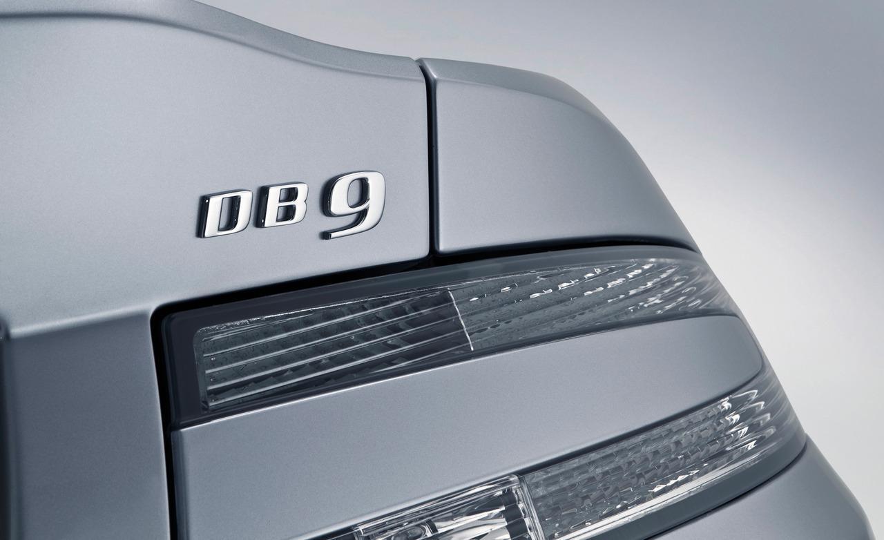 Tail light and badge of the 2013 Aston Martin DB9 (Image: Aston Martin)