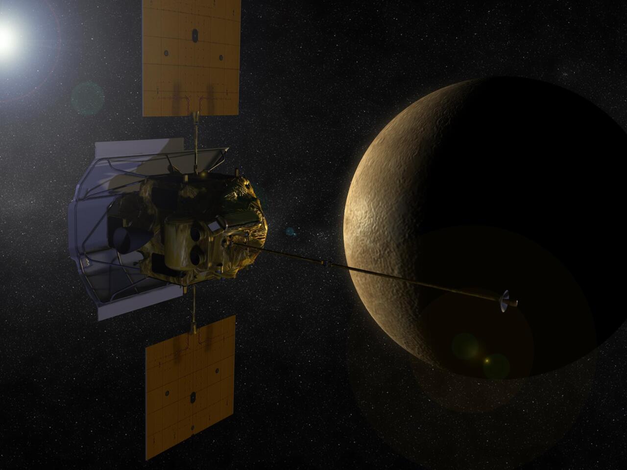 Artist's concept of MESSENGER (Image: NASA)