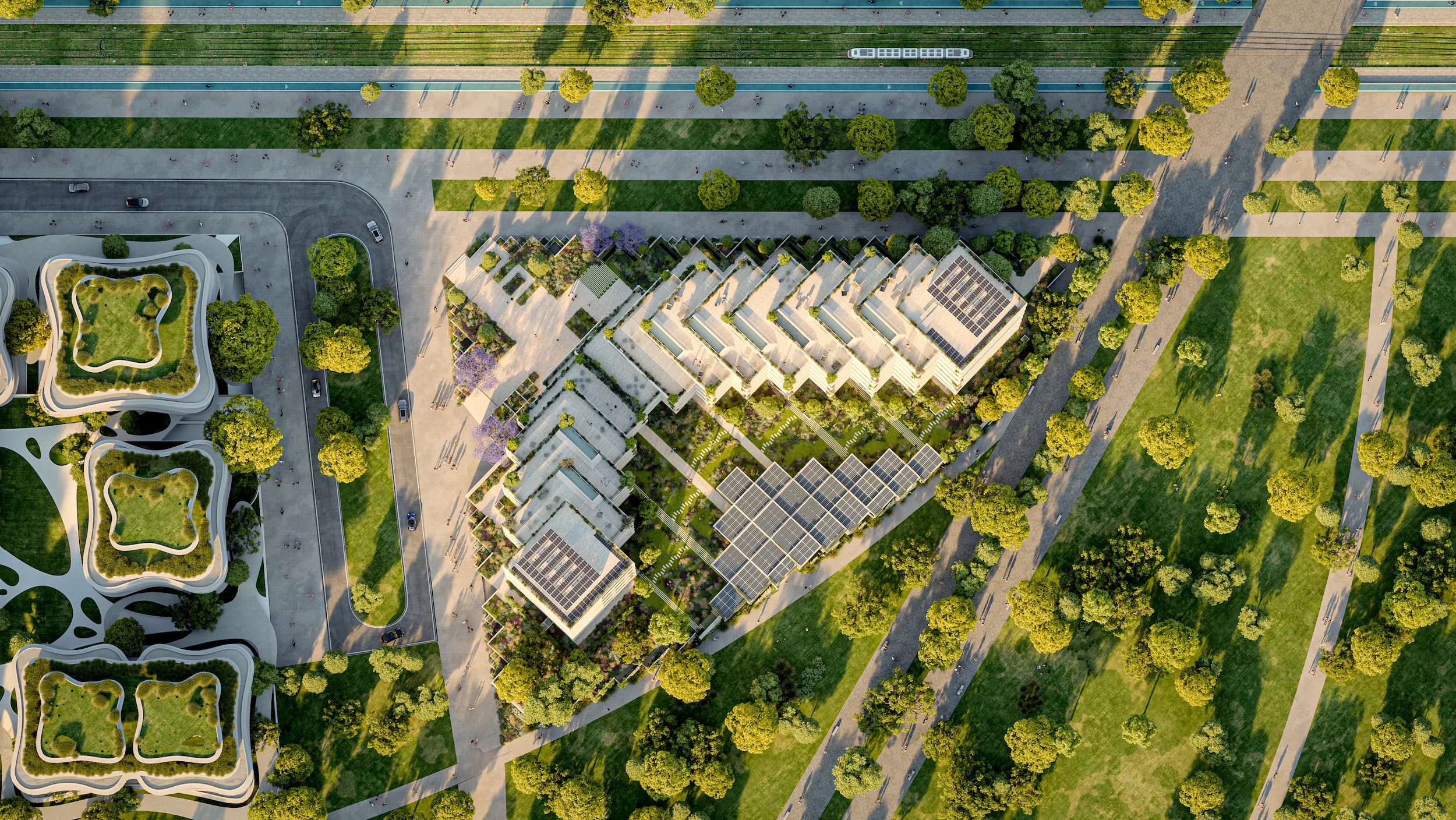 Park Rise is part of a lush development that will also include a skyscraper by Foster + Partners