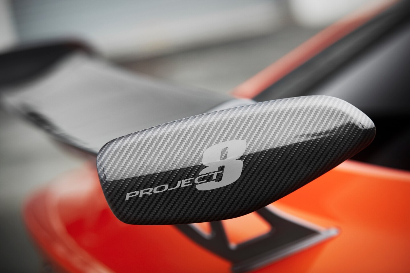The big rear wing on the Jaguar XE SV Project 8