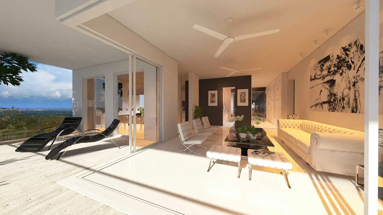 The apartments are designed to give the residents a sense of ground-level living, as well as privacy and tranquility despite being located in a bustling city