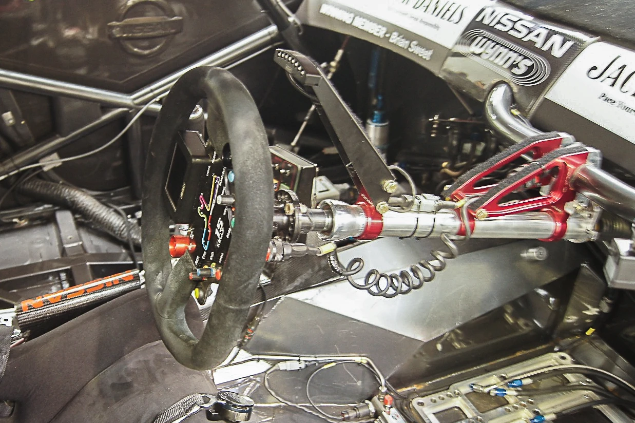 The drivers have a layout of the track on the steering wheel