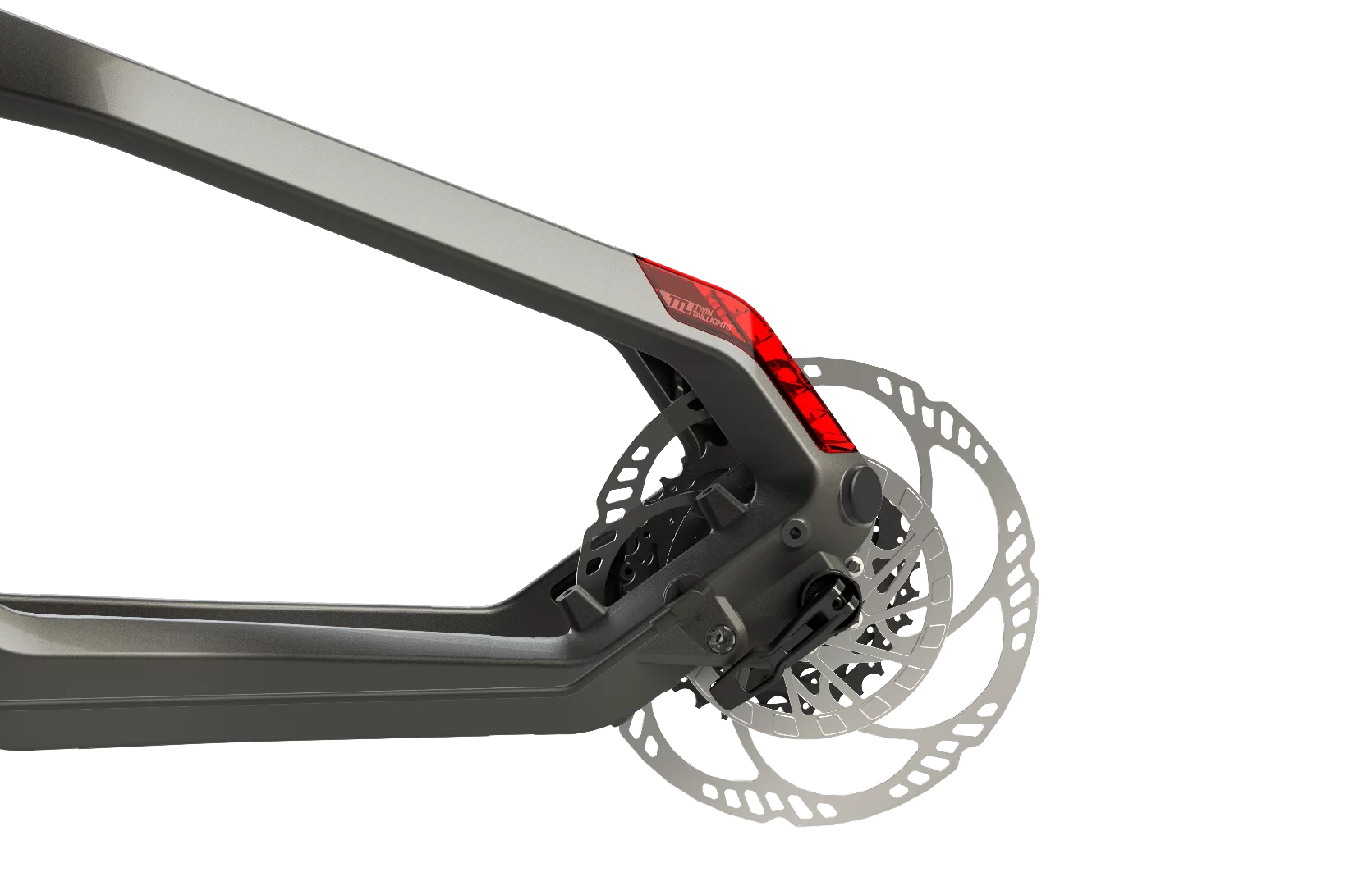 Haibike Flyon: twin taillights and speed ring sensor