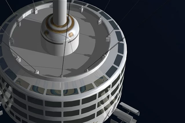 One of the Skylifter luxury cruising pods