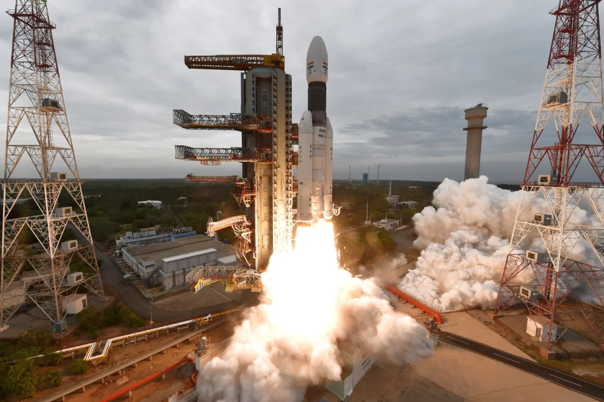 Chandrayaan-2 lifting off