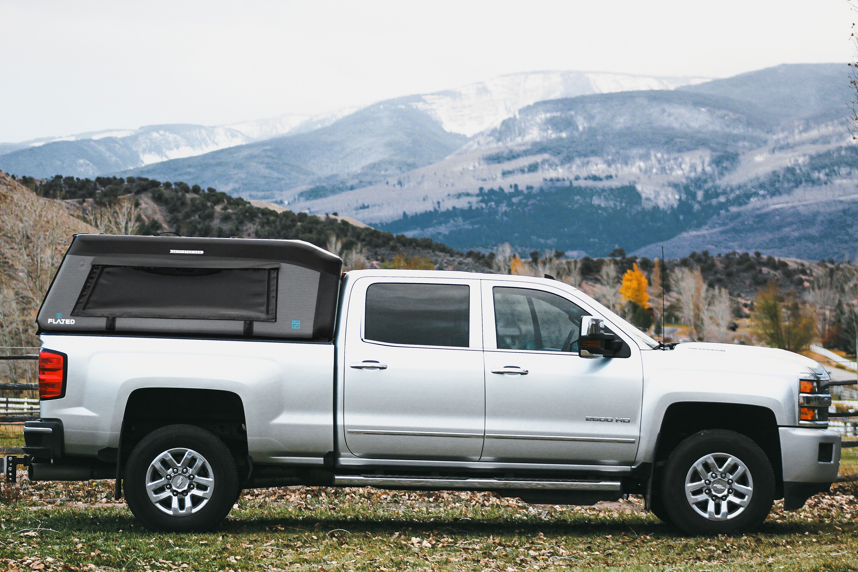 Inflatable AirTopper pickup camper shell packs away with ease