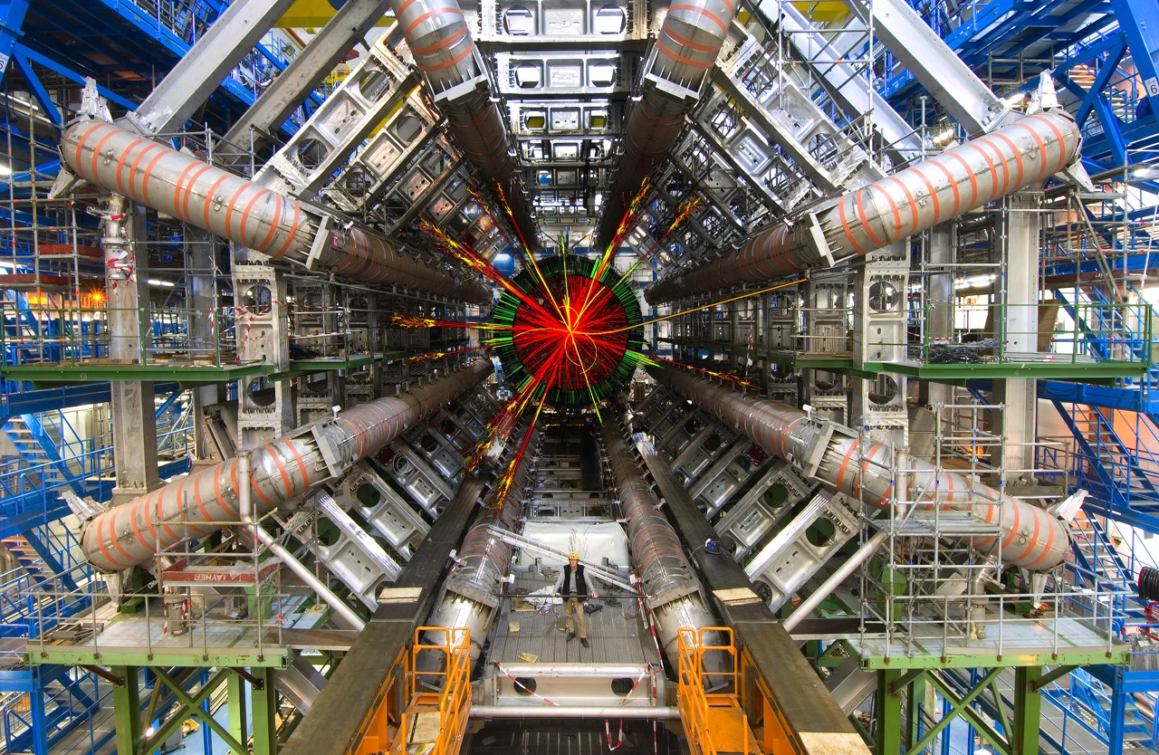 The chi b is the first new particle to be observed at the 17-mile long Large Hadron Collider particle accelerator