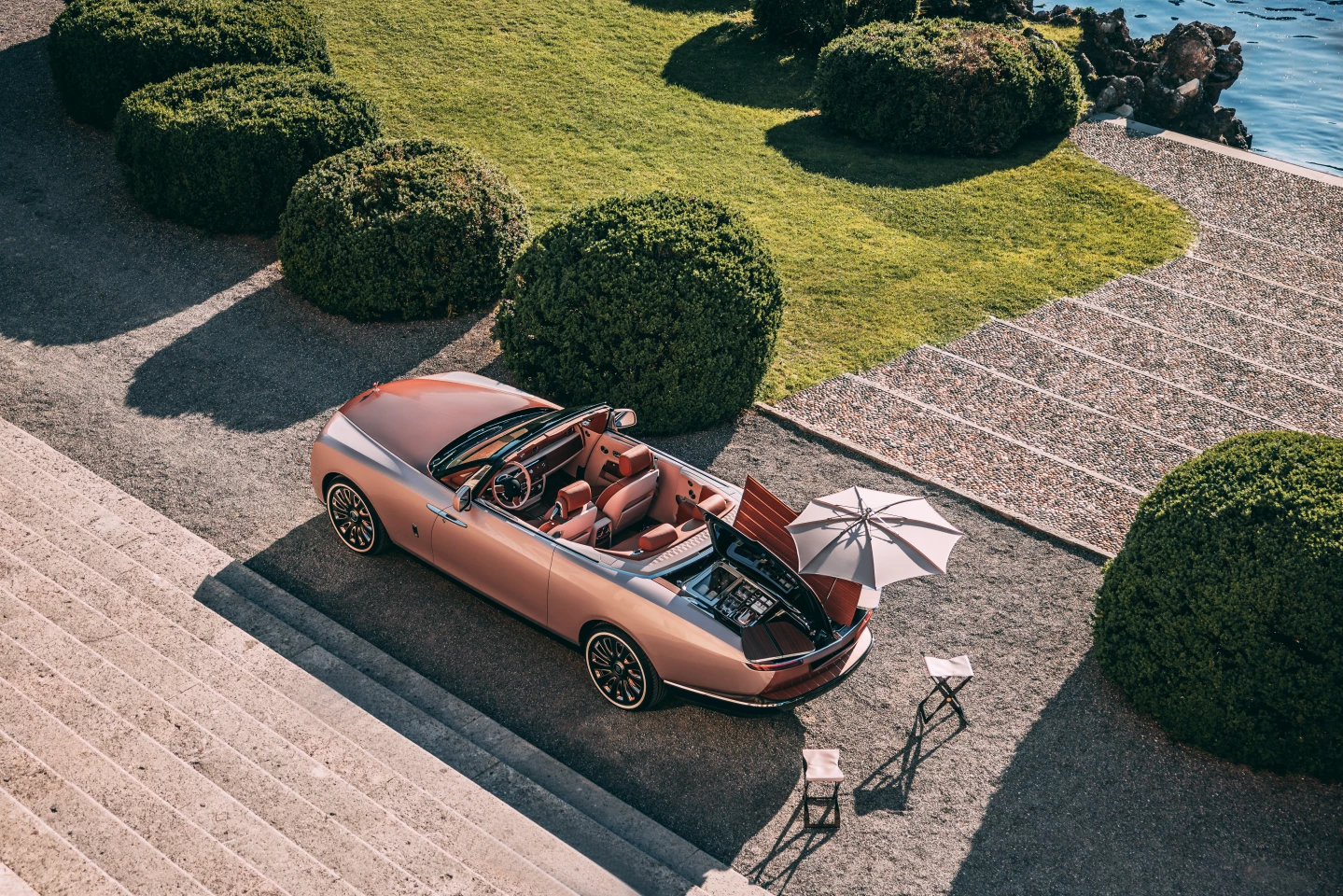 Rolls-Royce Boat Tail ready for an al fresco luncheon