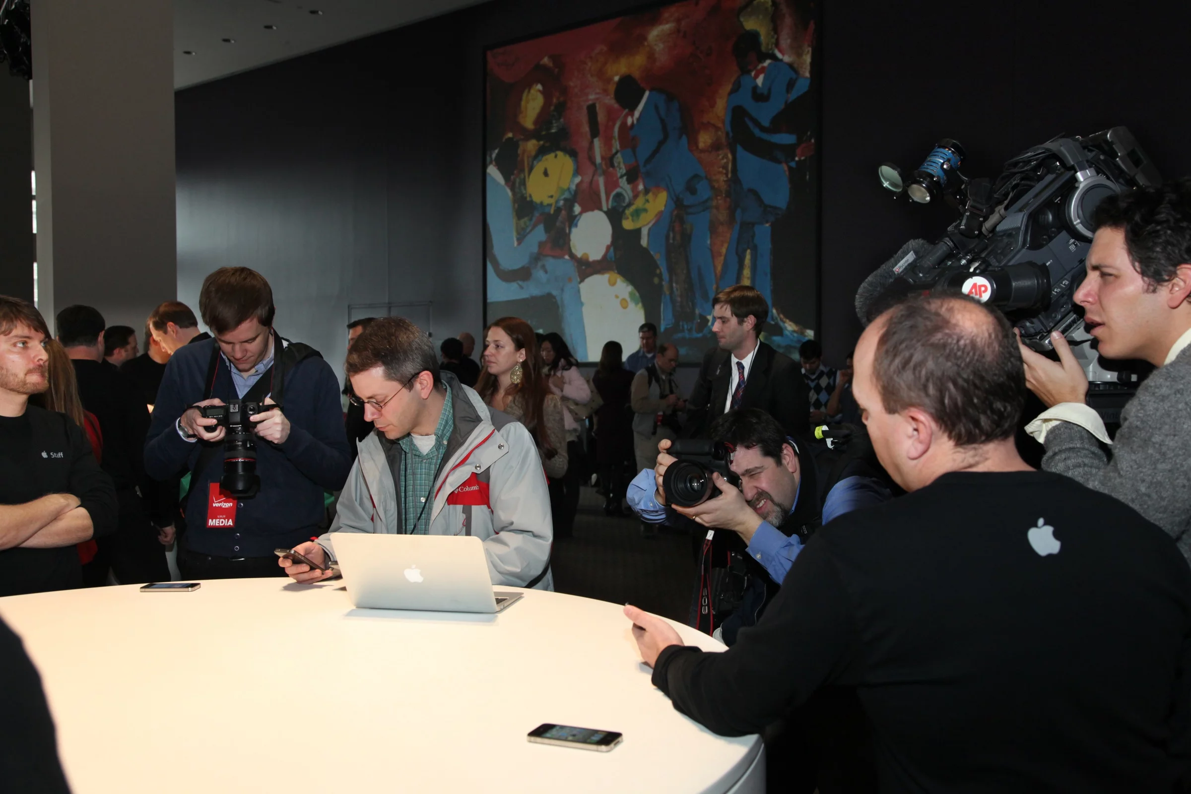 The Apple/Verizon press conference in New York City