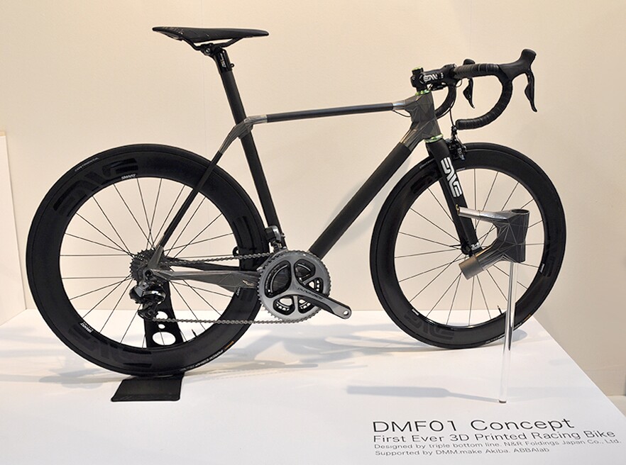 Created by Japanese sustainable designer Satoshi Yanagisawa, the DFM01 prototype is a fully-functional 3D-printed racing bicycle (Photo: Edoardo Campanale/Gizmag.com)