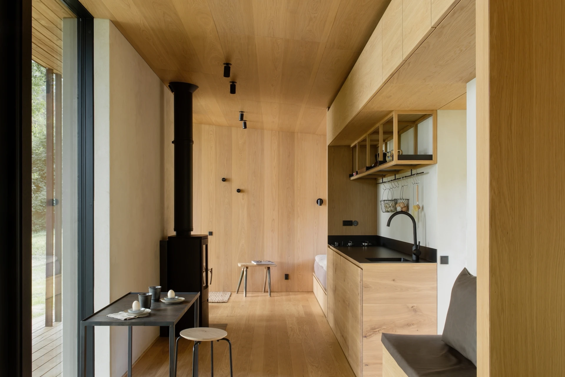 Picture of Kitchen maker incorporates offcuts into attractive tiny house build
