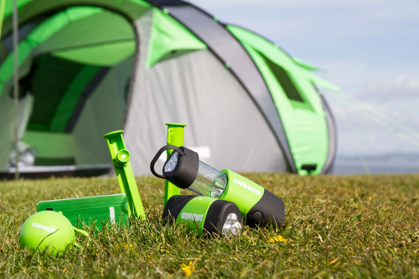 The included LED lights and stakes help make camping simpler and easier