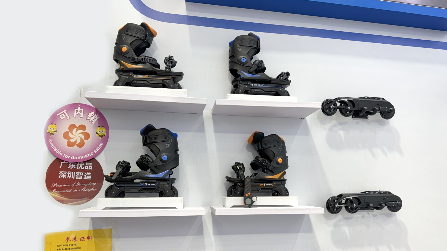 20 km/h 400 watts per boot in-line skates were one of many compelling new personal transportation alternatives on show
