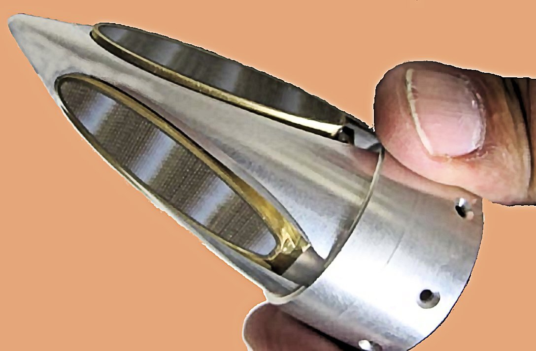 The integrated tungsten penetrator and radar antenna of the Miniature Hit-to-Kill interceptor (Photo: US Army via AIAA)