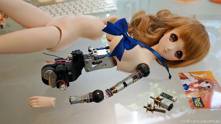 The Smart Doll mid-assembly