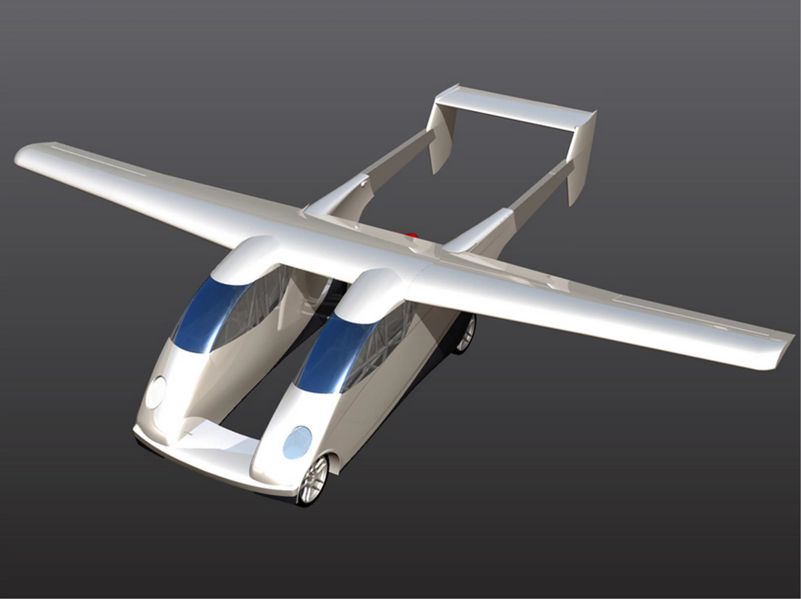 Carplane rendering showing wings deployed