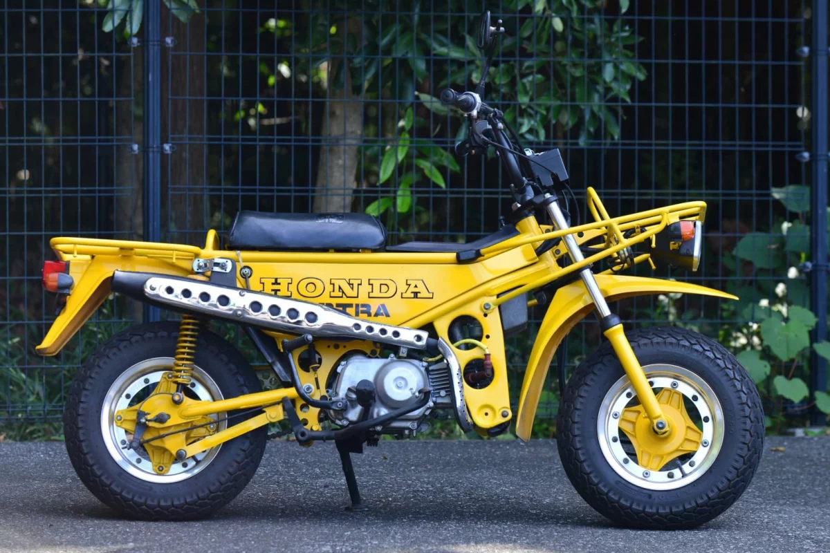 The 1982 Honda Motra features a 49cc engine that produces 4.5 horsepower