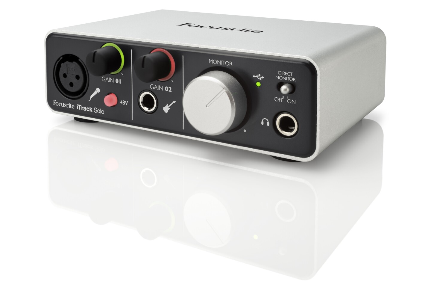 A circle of light surrounding the gain knobs (called a halo) indicates optimum recording levels