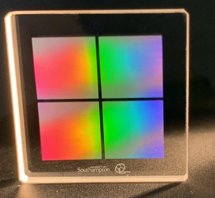University of Southampton scientists have used their cutting-edge 5D data storage tech to save around 5 GB of information onto a one-inch silica glass sample
