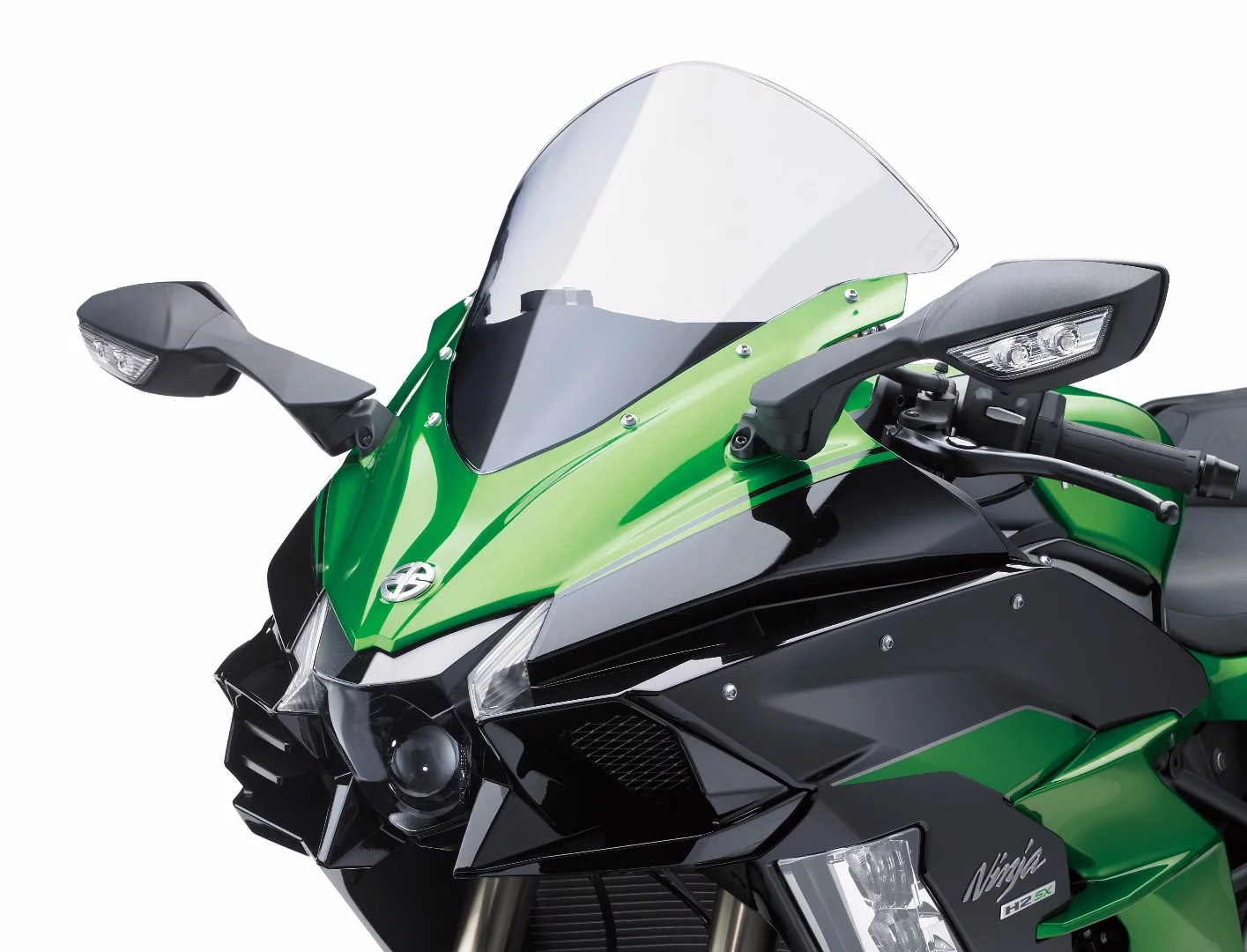 The styling of the 2018 Kawasaki H2 SX is understandably following closely that of the H2