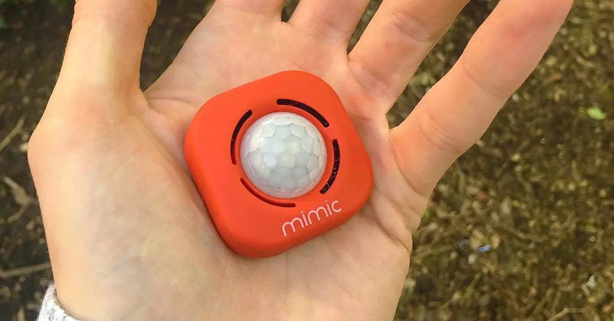 While not as sleek as some tracking tags, the Mimic Go packs a lot of features into its 1.85-in (47-mm) square, 1.4-oz (40-g) frame