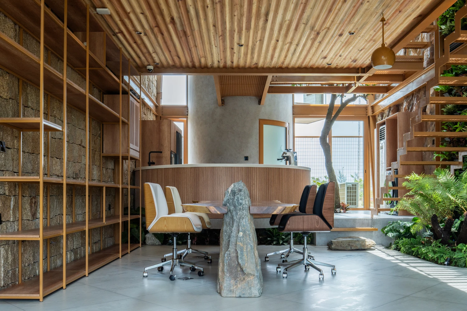 Local, reclaimed materials give this home a grounded, timeless feel