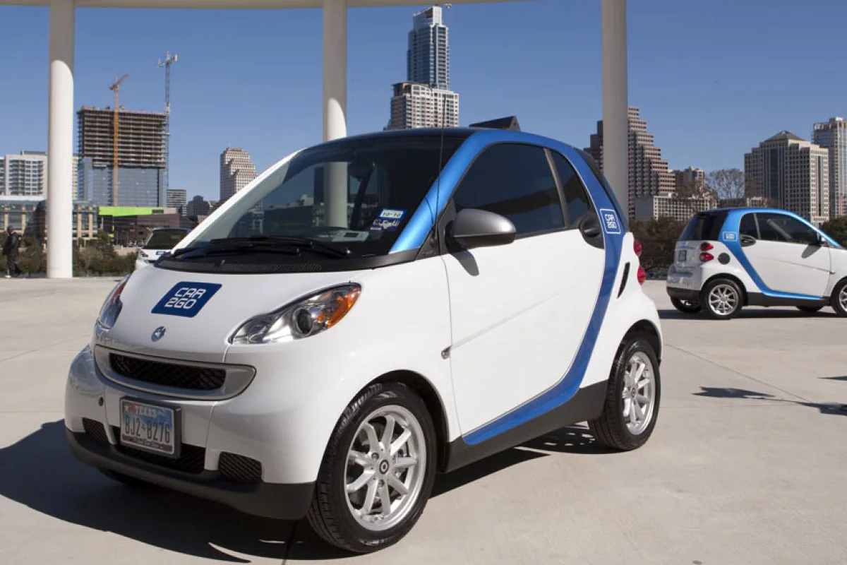 200 smart fortwo cars are on the streets of Austin as part of the car2go car sharing program