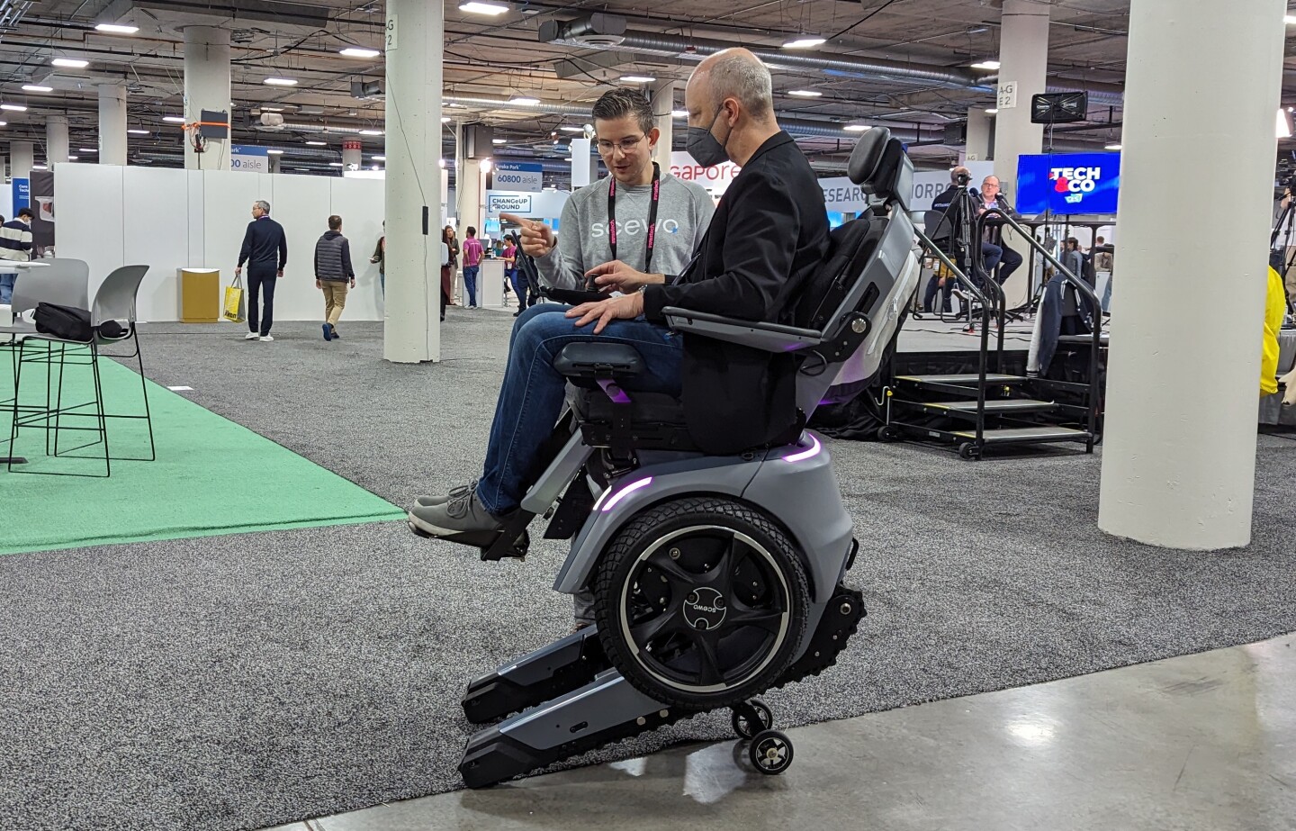 Upstairs, downstairs in Scewo's twowheel, selfbalancing wheelchair