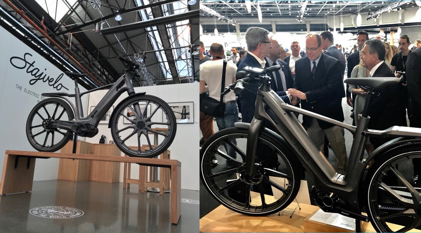 Stajvelo is a Monagesque start-up urban mobility company with considerable backing and very little information has been made public to date. The RV01 is the first of many advanced urban mobility products expected from Stajvelo and is made using highly advanced composites, and though the details are expected to be released in the next week, the limited information stressed that no aluminium and no carbon are used in the bike. The bike is constructed entirely of advanced composites.