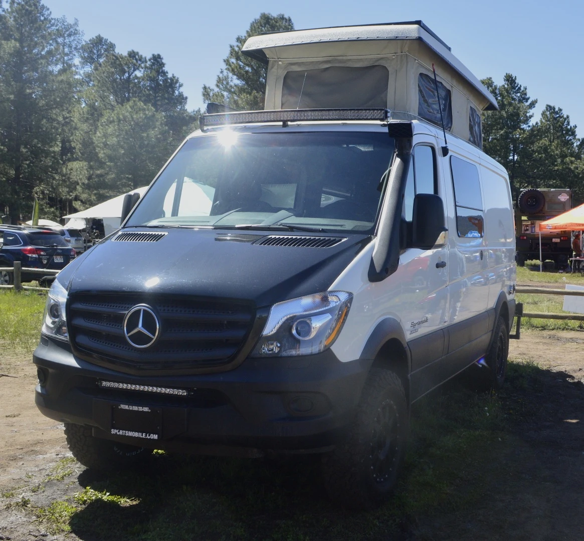 After much waiting, US customers have a Sportsmobile Sprinter 4x4 camper van option