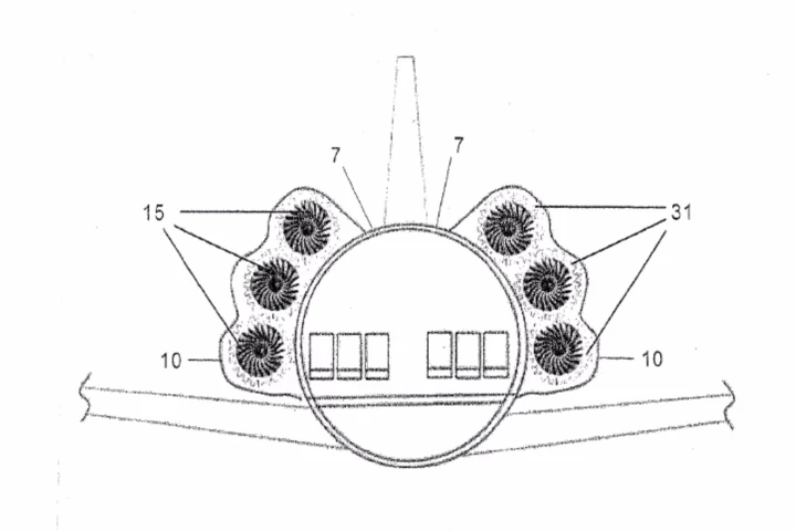 Airbus envisions an airliner with engines wrapped around the fuselage