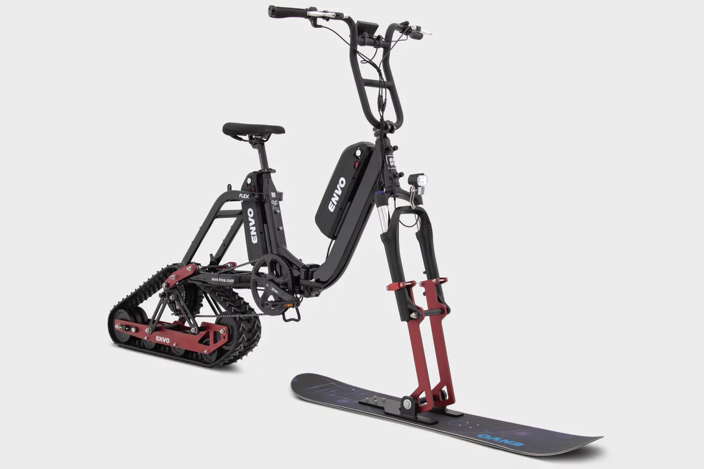 The Flex Snowbike should be available to buyers later this month