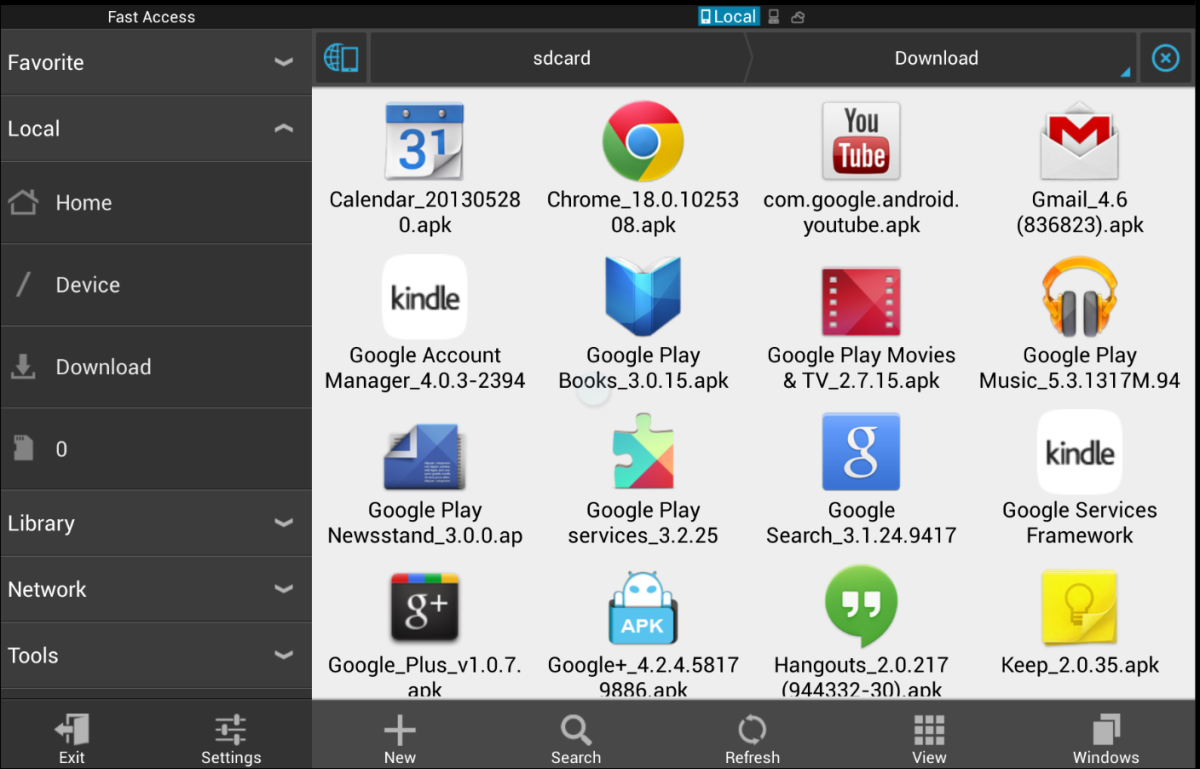 Use ES File Explorer to Install Google apps
