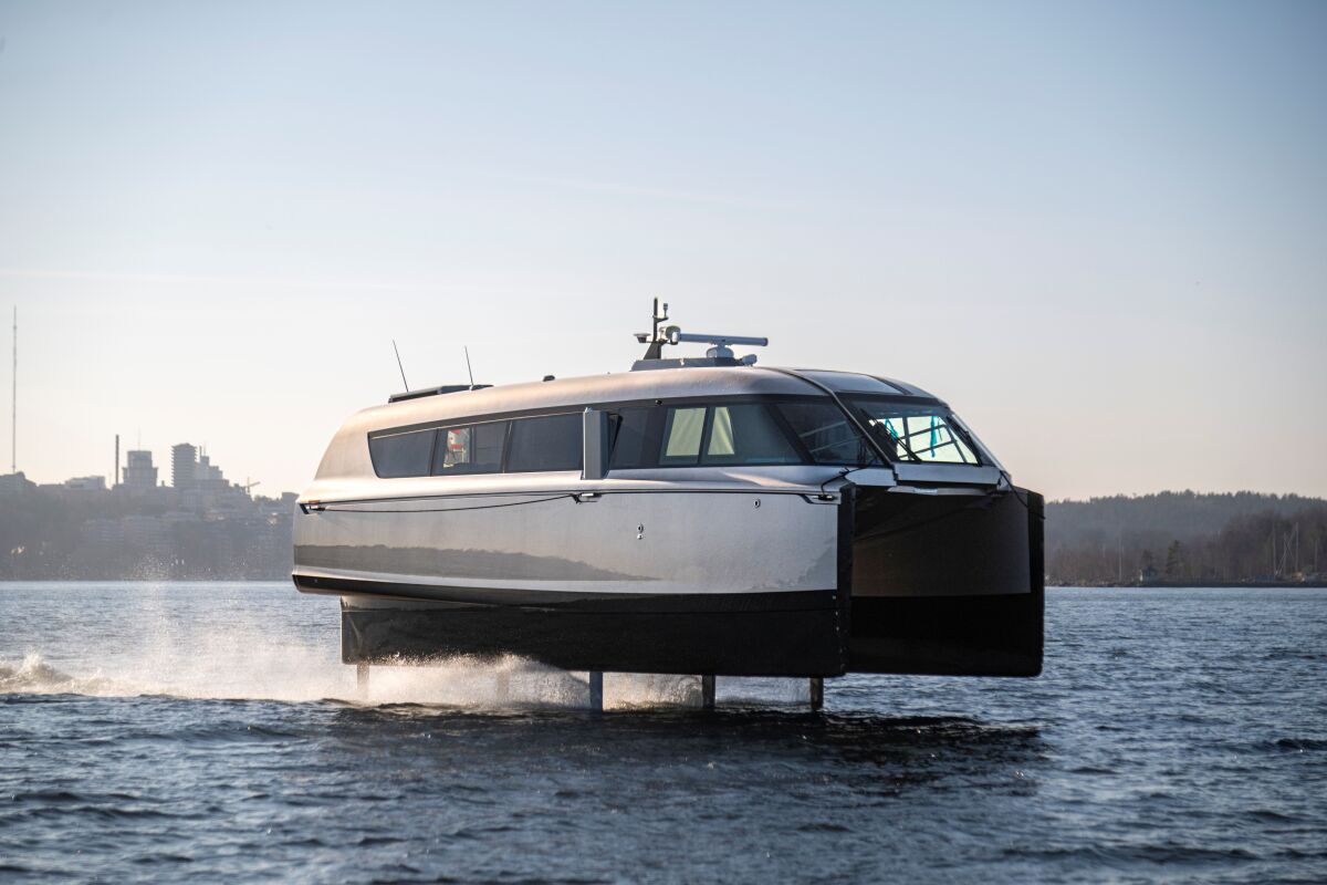 High-speed hydrofoil e-ferry is quieter than a library