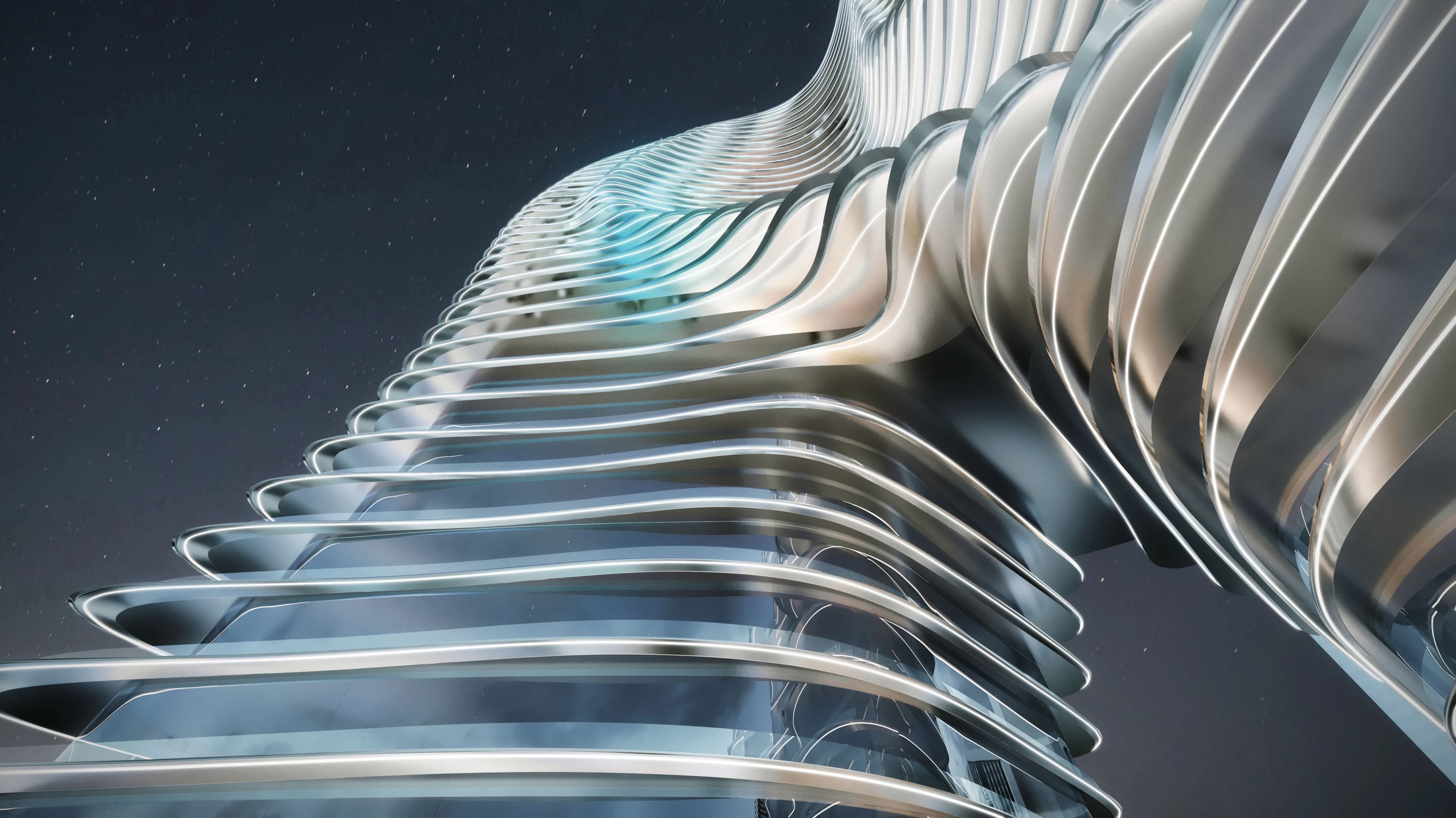 Bugatti Residences will sport an eye-catching silvery exterior that's sure to turn heads, even in Dubai