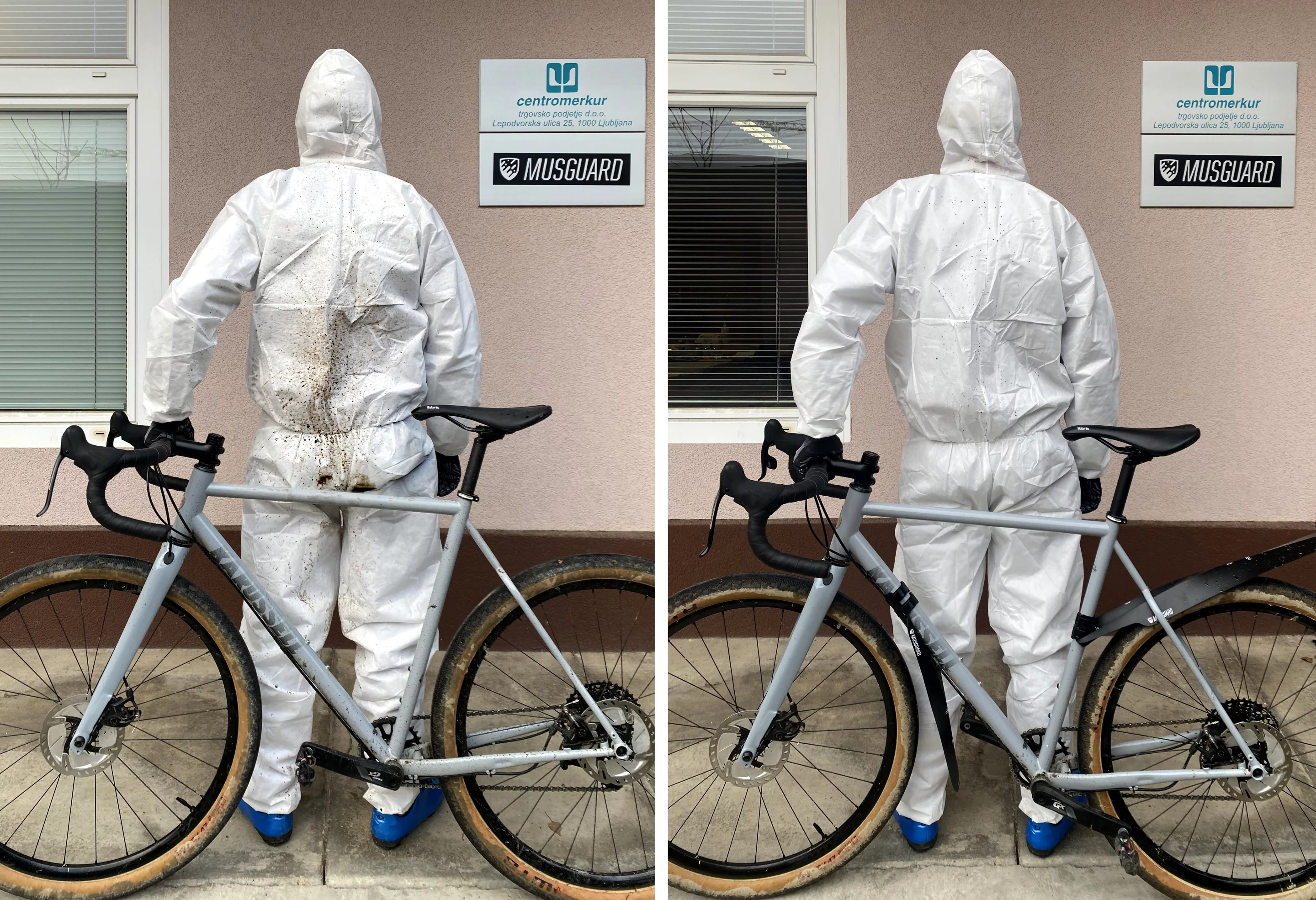 Riding through the muck with and without Musguards