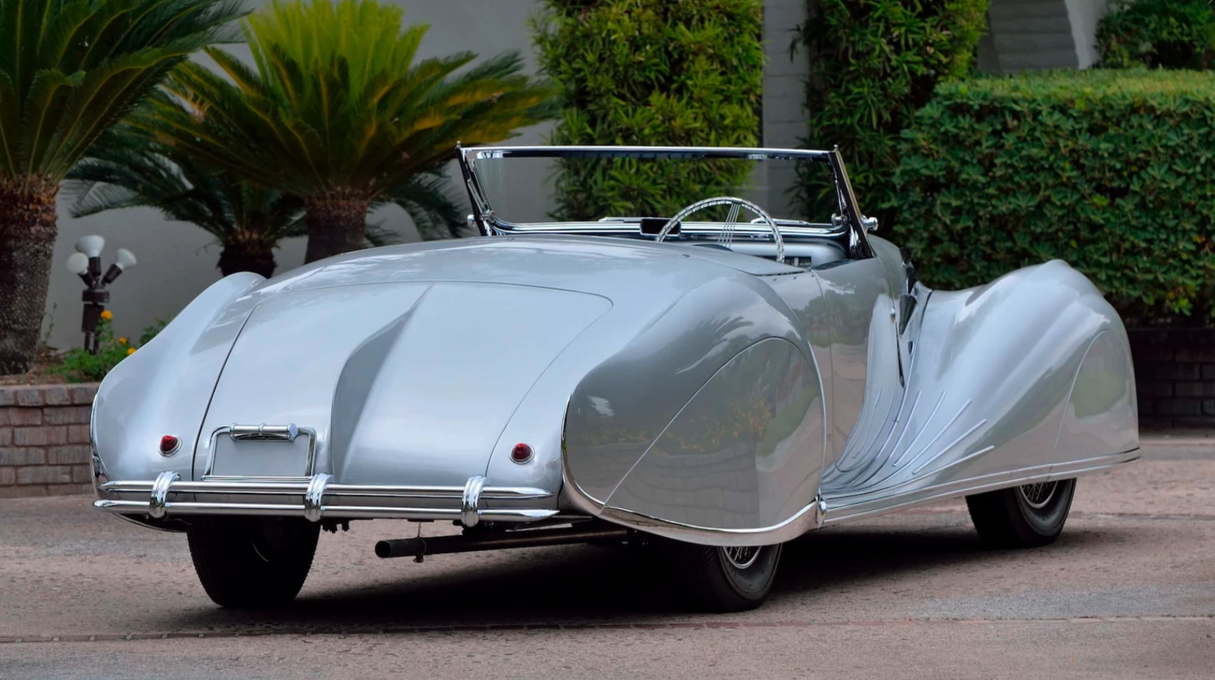 This 1947 Delahaye 135MS Figoni et Falaschi Narval Cabriolet will be available as part of the Mecum Gallery Exposition Sale during Monterey Car Week