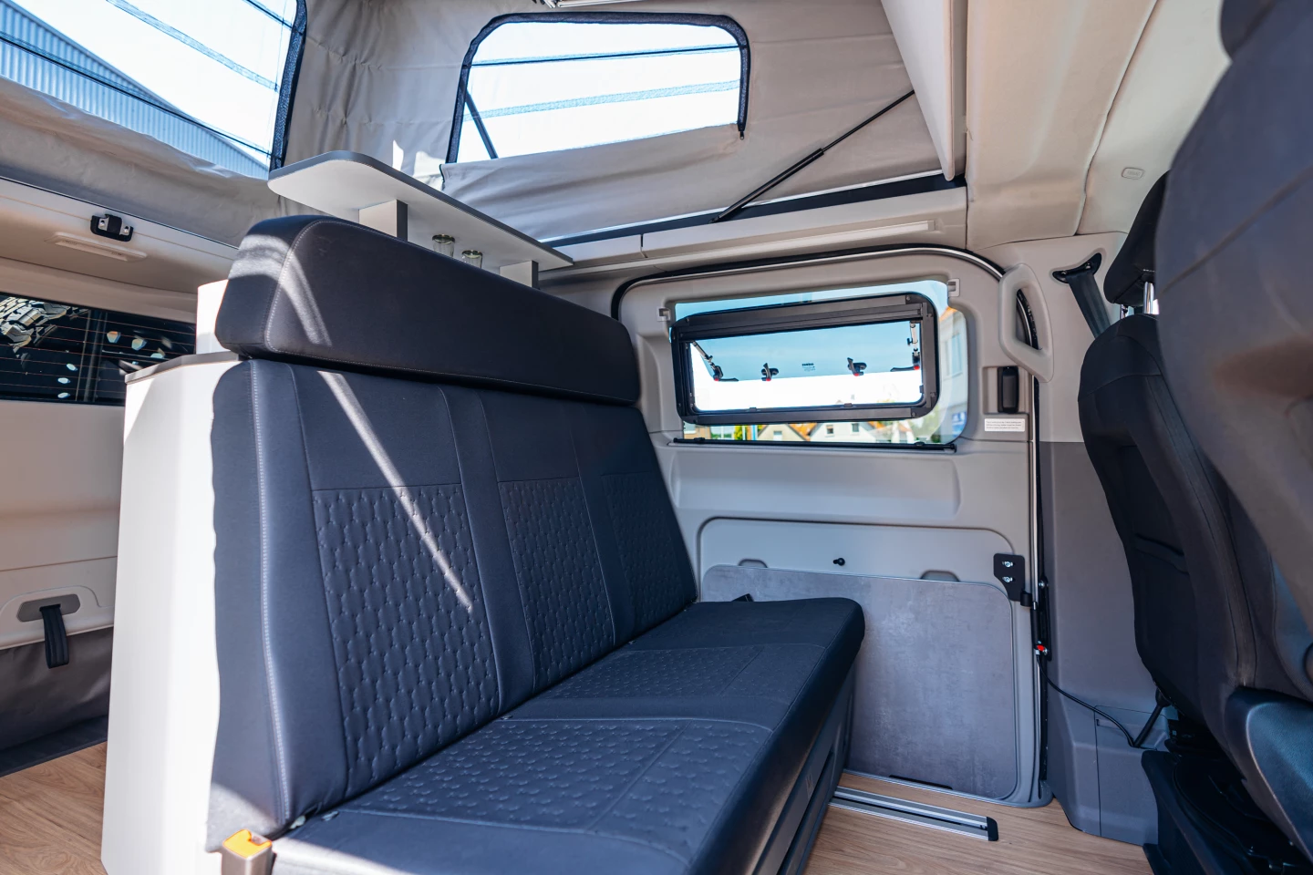 Team effort: Ford builds the Transit Custom van; Westfalia does all the main camper conversion work; and Terranger and the Nugget Store do the extra off-road/off-grid upgrading