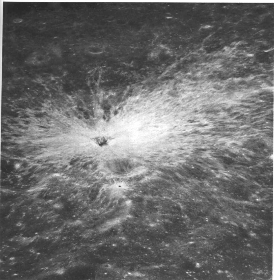 Censorinus crater as seen from Apollo 10