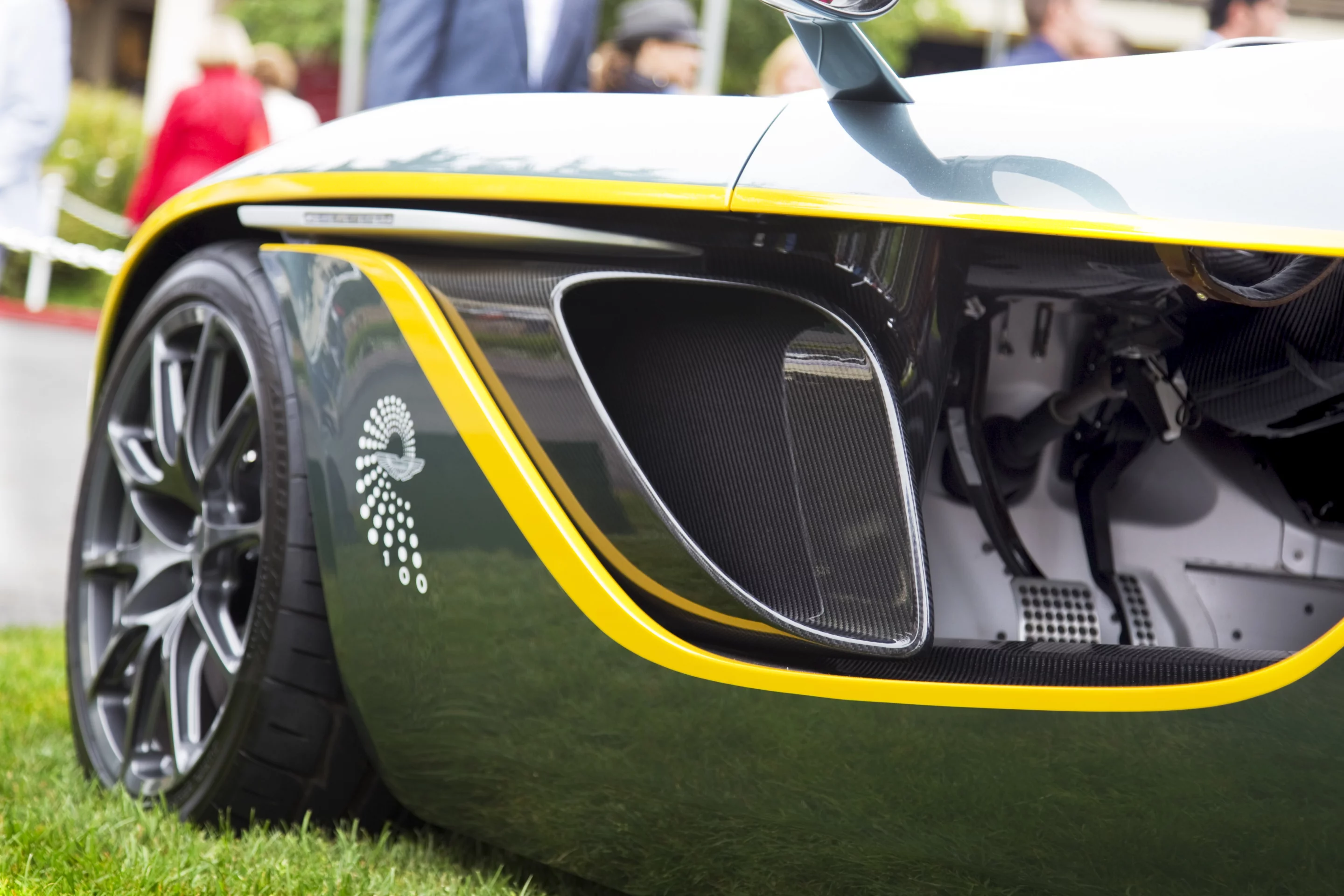 CC100 Speedster doors are essentially long narrow wings that open up 45 degrees (Photo: Angus MacKenzie/Gizmag.com)