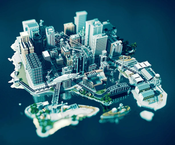 The BlockWorks Team’s Gotham City (2016) – 12 builders, 25 million blocks, five days