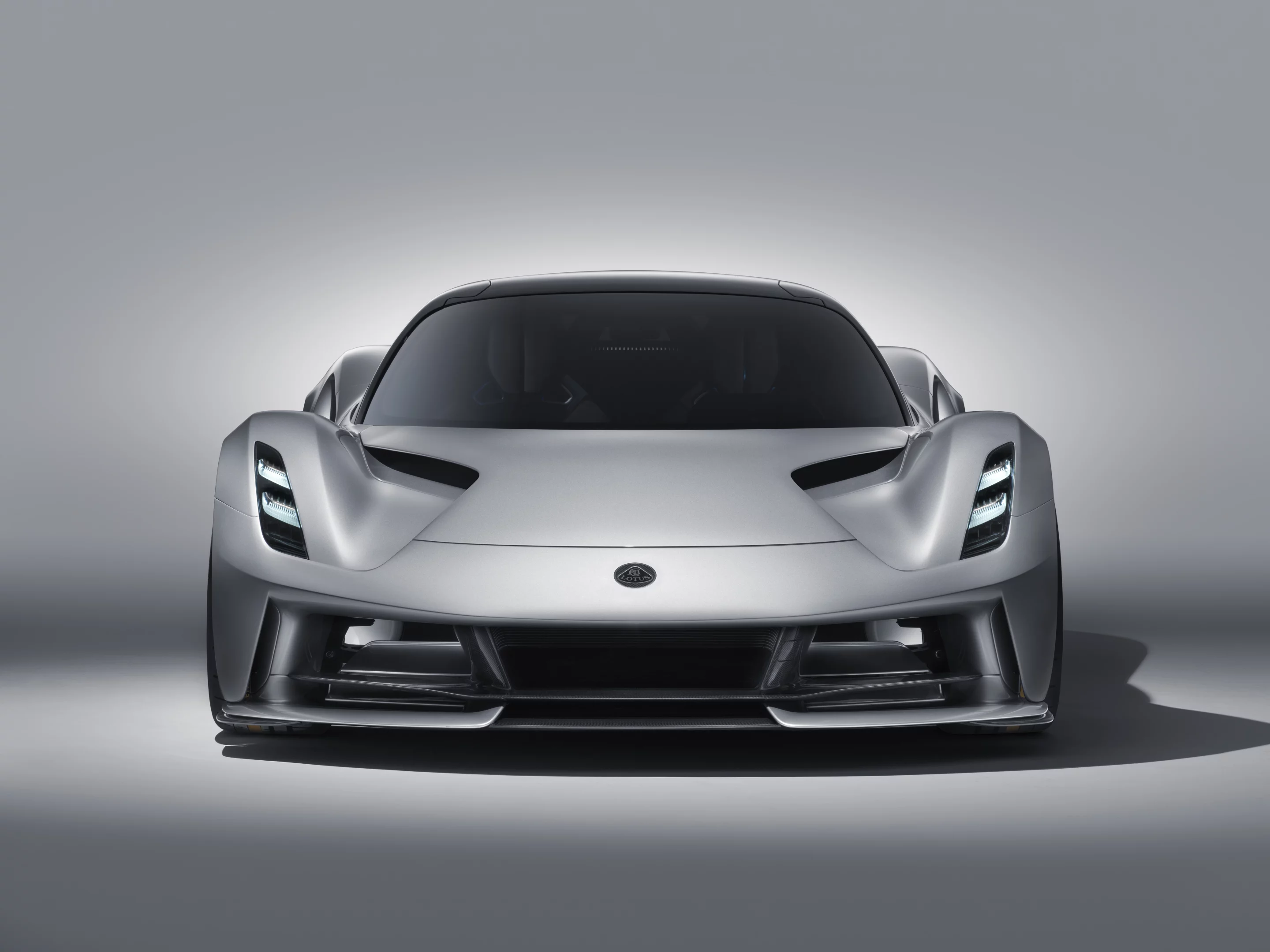 Front-on with the Lotus Evija