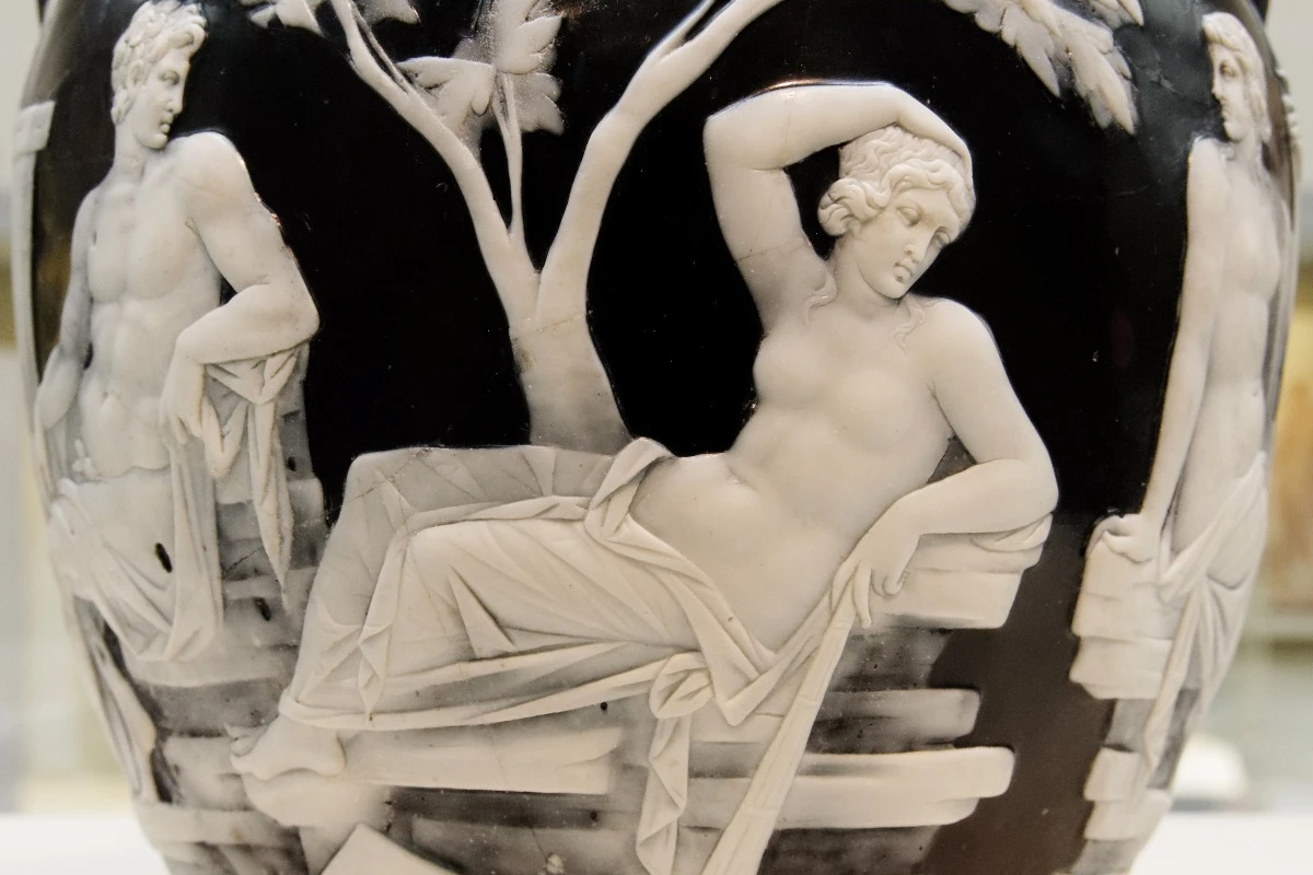 Reclining woman scene on the Portland Vase