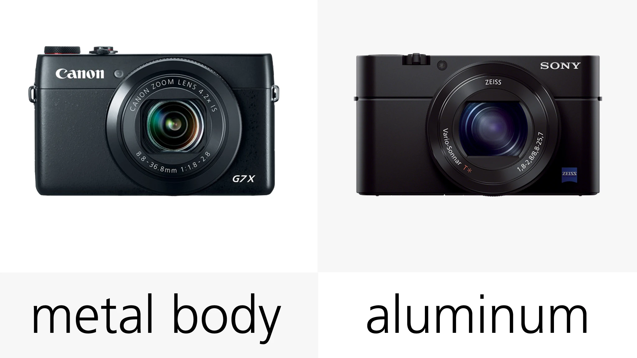 Metal bodies mean the Canon G7 X and Sony RX100 III will both feel like solid pieces of kit