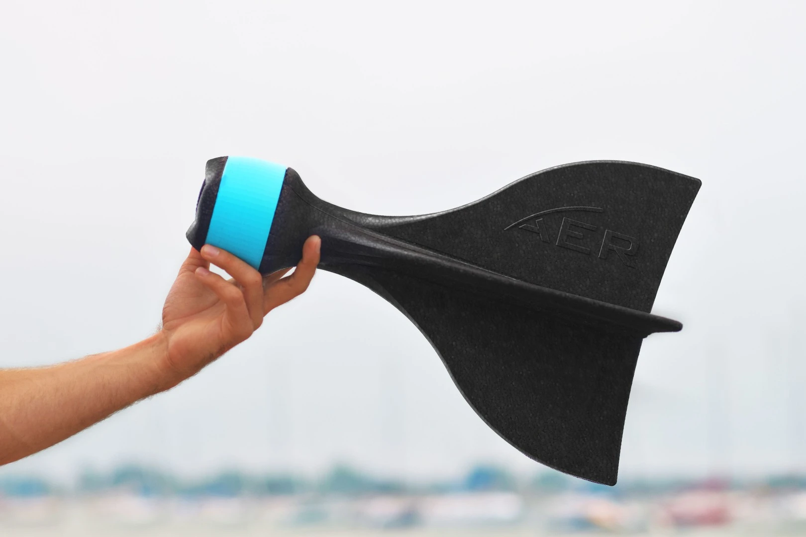 AER's foam bumper is cut in such a way as to not block the GoPro camera lens' wide-angle view while recording
