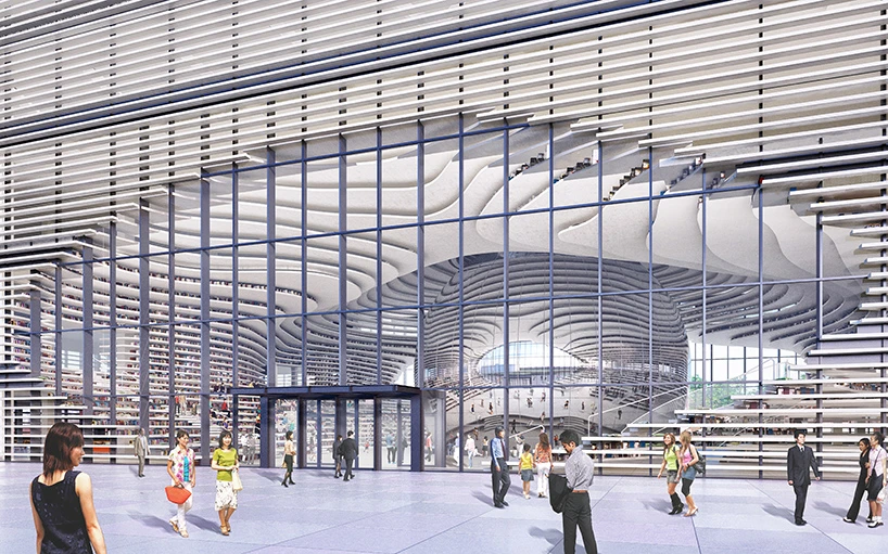 Original renders of the design before construction
