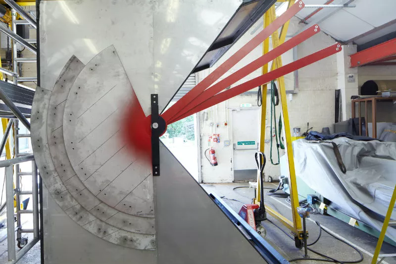 Construction of the Make kiosk